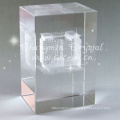 Promotional 3D Laser Crystal Art For Souvenir Gifts & home decorations